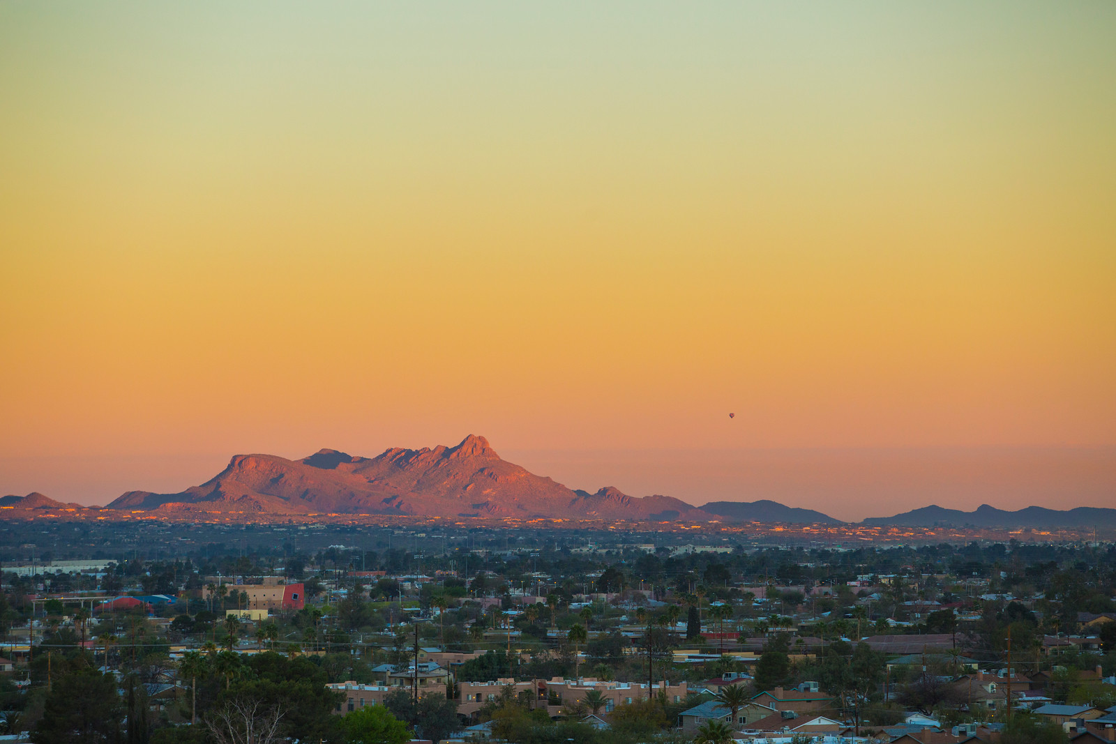 Sunset over Tuscon